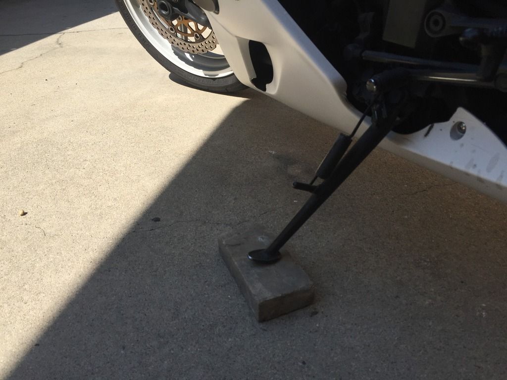 How To Lube Chain without stands (Poor man's Lube) Kawasaki Ninja ZX